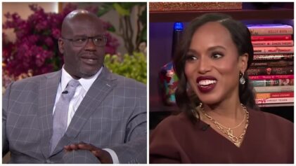 Shaquille O'Neal reveals what he said when he slid in Kerry Washington's DMs.