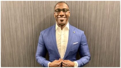 Shannon Sharpe gets roasted for his heavy makeup on the latest "First Take" episode.