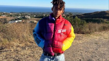 Jaden Smith reflects on weight loss journey with side-by-side photos.