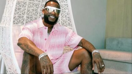 Gucci Mane cuts off aspiring artist who tried rapping for him.