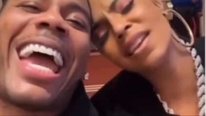 Fans zoom in on Ashanti's wig after Nelly showers her in diamonds as a birthday gift.