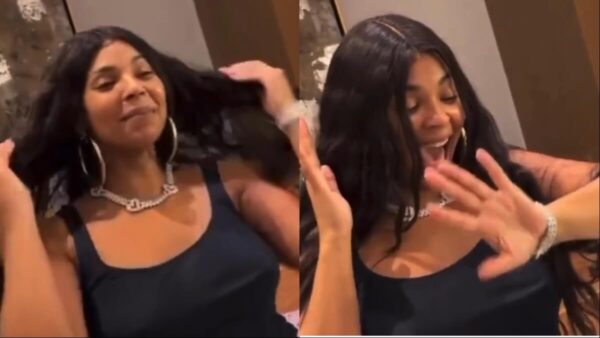 Fans zoom in on Ashanti's wig after Nelly showers her in diamonds as a birthday gift. 
