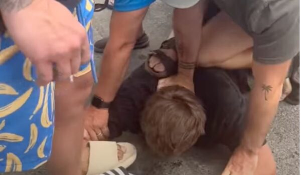 Man Restrained For Attacking Random Woman