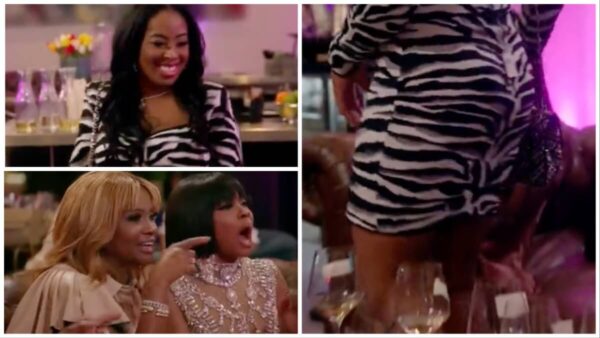 Dr. Heavenly and Phaedra Parks burst into laughter after fellow "Married to Medicine" star Lateasha Lunceford shows up to an event with her price tag hanging out.