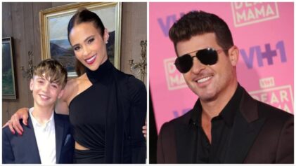 Fans are impressed wiht the vocals of Paula Patton and Robin Thicke's teenage son, Julian.