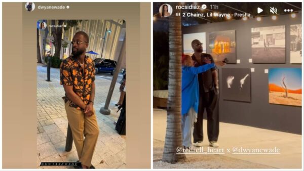 Dwyane Wade spotted in Miami courtesy of photos from TV personality Rocsi Diaz. 