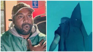 Kanye West Taps Into His 'Black Skinhead' Era While Wearing Black KKK ...