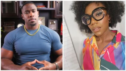 Derrick Jaxn's estranged wife, Da'Naia Jackson, calls out the "corrupt church" while wearing orange skin tight dress in new video.