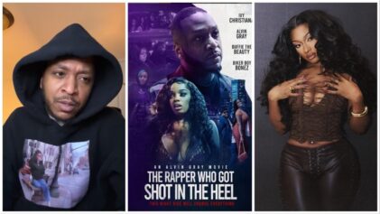 Director Alvin Gray catches heat for appearing to mock Megan Thee Stallion's 2020 shooting in new movie poster and trailer.