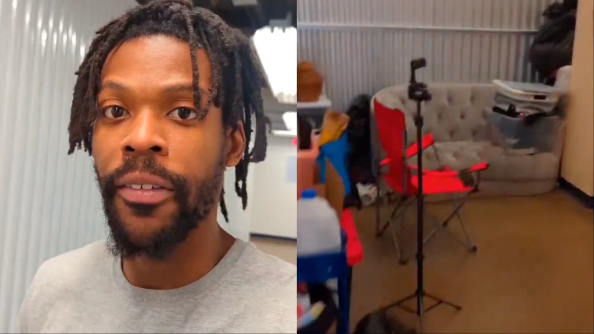 Man Living In a Storage Unit to Save Money Goes Viral — Here's Why This