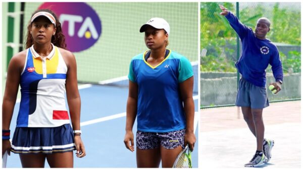 (L-R) Naomi Osaka's older sister Mari accuses their father of abuse and harassment. 