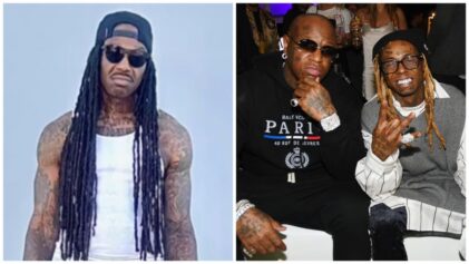 Rapper B.G. (L) calls out Lil Wayne (R) on diss track, while their mentor Birdman (R) remains silent.