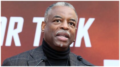 "Roots" star LeVar Burton responds to troll aftre discovering his great-great grandfather was white.