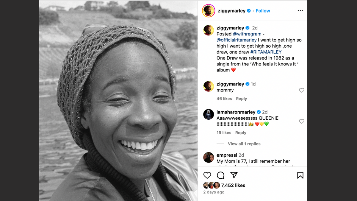 'No Woman Can Walk In My Mother's Shoes': Bob Marley's Kids Pay Tribute ...