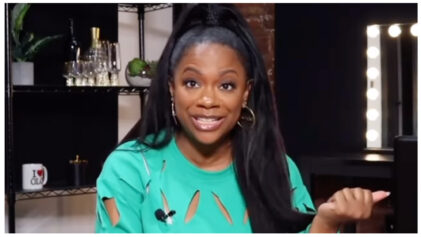 Kandi Burruss during an episode of her "Speak On It" YouTube show.