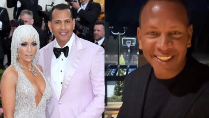 Alex Rodriguez Tells Everybody to 'Calm Down' Amid Being Called 'Reverse Sammy Sosa' Over Drastically Dark Skin Debuted at the Timberwolves Game (Photo by Karwai Tang/Getty Images / @arod/TikTok)