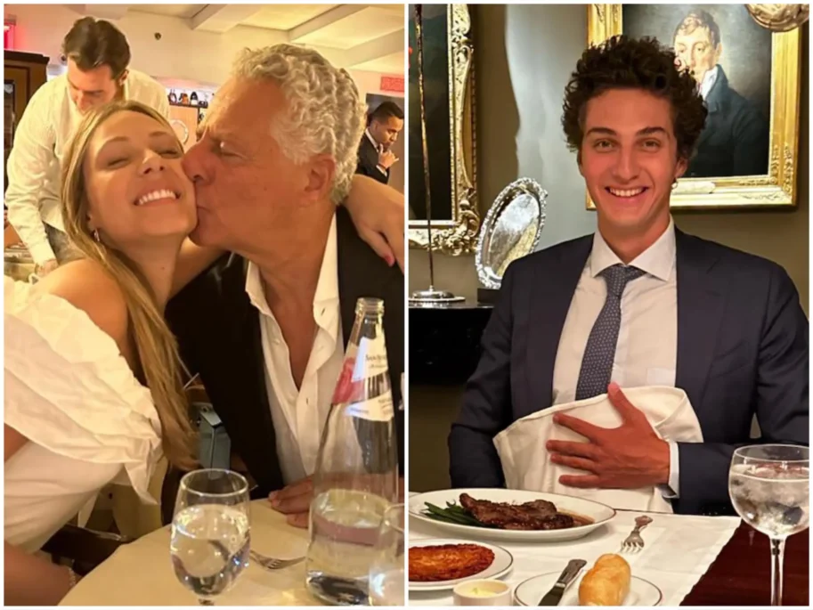 (L - R) Daughter Valentina Assaf, Vittorio Assaf and son Vittorio Bonstrom (Photos @vittorioserafina / Instagram)