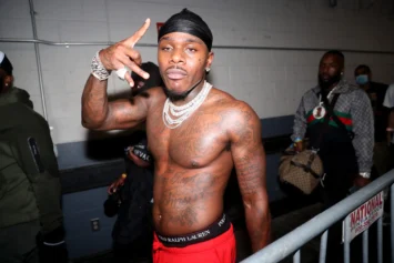 EAST RUTHERFORD, NEW JERSEY - AUGUST 22: DaBaby is seen backstage during Hot 97 Summer Jam 2021 at Met Life Stadium on August 22, 2021 in East Rutherford, New Jersey. (Photo by Johnny Nunez/WireImage)
