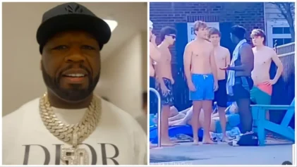 50 Cent react to viral video of black man single handled dealing with a mob of white dudes.