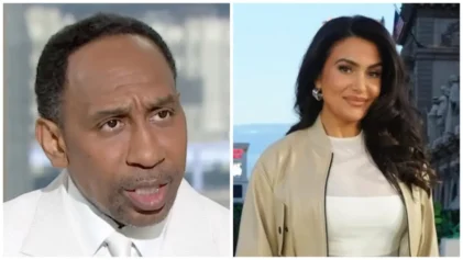 Stephen A Smith and Molly Qerim continue to fuel dating rumors as they wear the same color on "First Take."