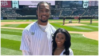 Simone Biles hits back following criticism about her relationship months after her husband, Jonathan Owens, saying he's "the catch" in viral interview.