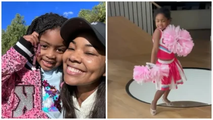 Gabrielle Union and Dwyane Wade's daughter, Kaavia, reenacts her mother's role in "Bring