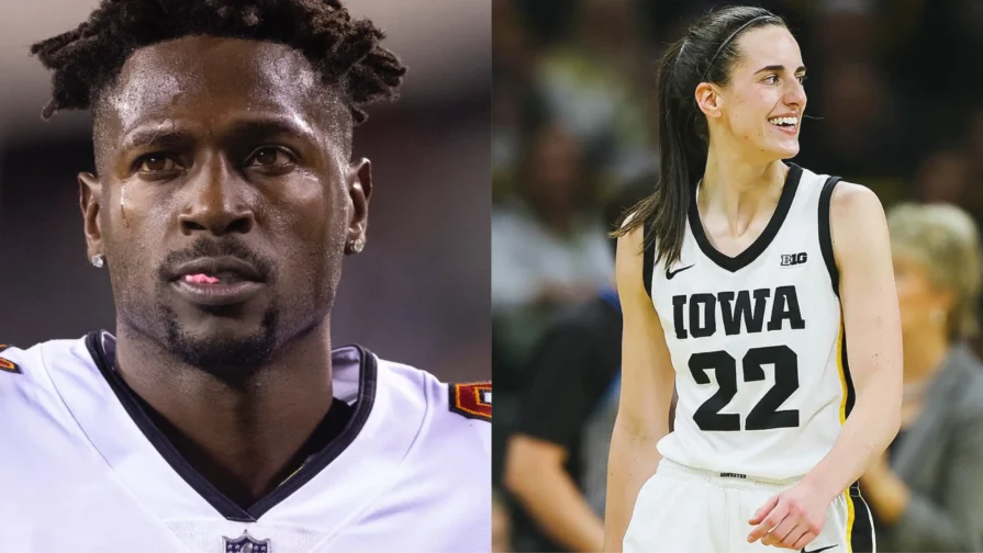 Antonio Brown Questions Outrage After Caitlin Clark Blocks Him Over String of Offensive Posts (Photos: @caitlinclark22/Instagram; Mitchell Leff/Getty Images)