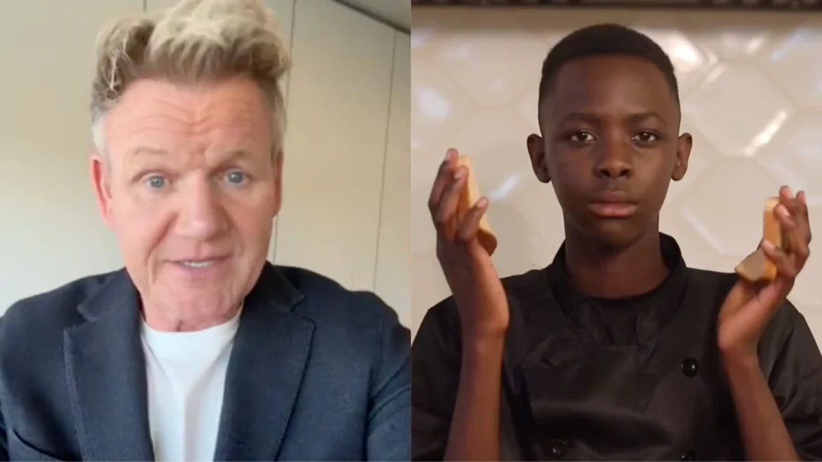 Hell's Kitchen's Gordon Ramsay's Viral Reaction to 13-Year-Old Chef Prodigy Sends Social Media Into a Frenzy ; L-R: Gordan Ramsay, William (Photos: @gordonramsayofficial / TikTok)