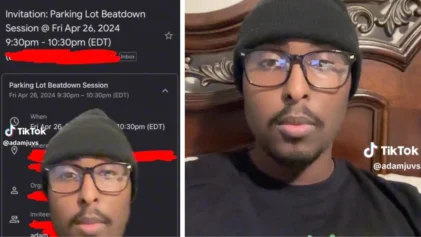 Man Goes Viral After He Gives Restaurant a Bad Review and In Return, Restaurant Owner Sends Him a Calendar Invite for a Parking Lot Beat Down  ( Photo: adamjuvs / TikTok )