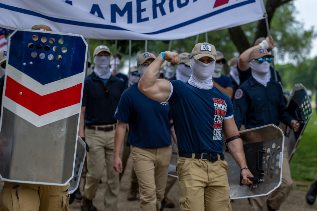 Dozens of White Nationalists March on National Mall to ‘Reclaim America’ Nearly 100 Years After KKK Marched on Washington In the Thousands Dozens of White Nationalists March on National Mall to ‘Reclaim America’ Nearly 100 Years After KKK Marched on Washington In the Thousands
