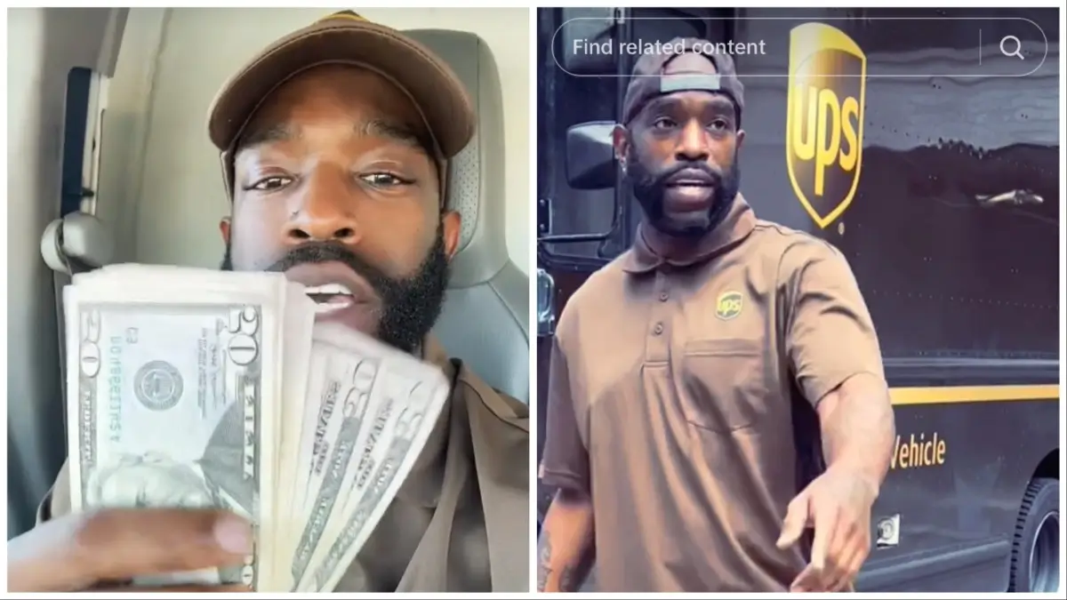 Influencer LaTruth says he works a 9 to 5 because it's legal and helps him pay child support after divorce. Photos: LaTruth/TikTok.