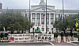 White Supremacist Group Protests Viral Fight Against White Teen
