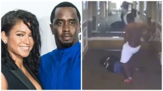 Newly released video footage shows Diddy assaulting Cassie in the lobby of Los Angeles hotel 2016.
