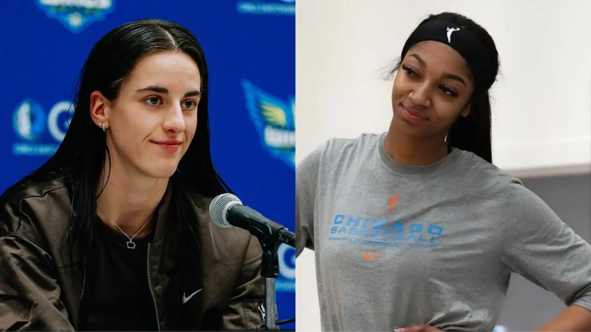 Fans call Caitlin Clark Soft for complaining about hard fouls, praise Angel Reese for fighting hard (photos: @caitlinclark22 / Instagram ; @Reese10Angel / X.com)