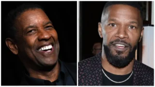 Denzel Washington nearly falls out of his chair over Jamie Foxx doing an impression of him