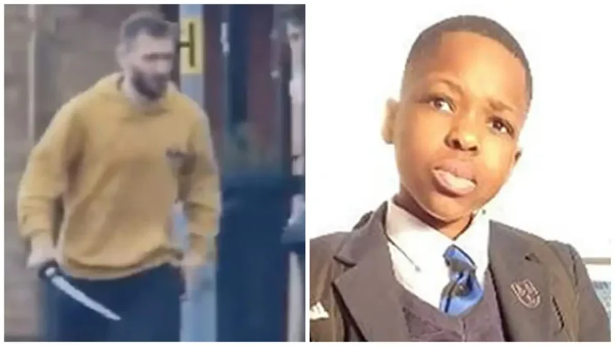 London white man carrying sword stabs and kills 14-year-old black student walking to school