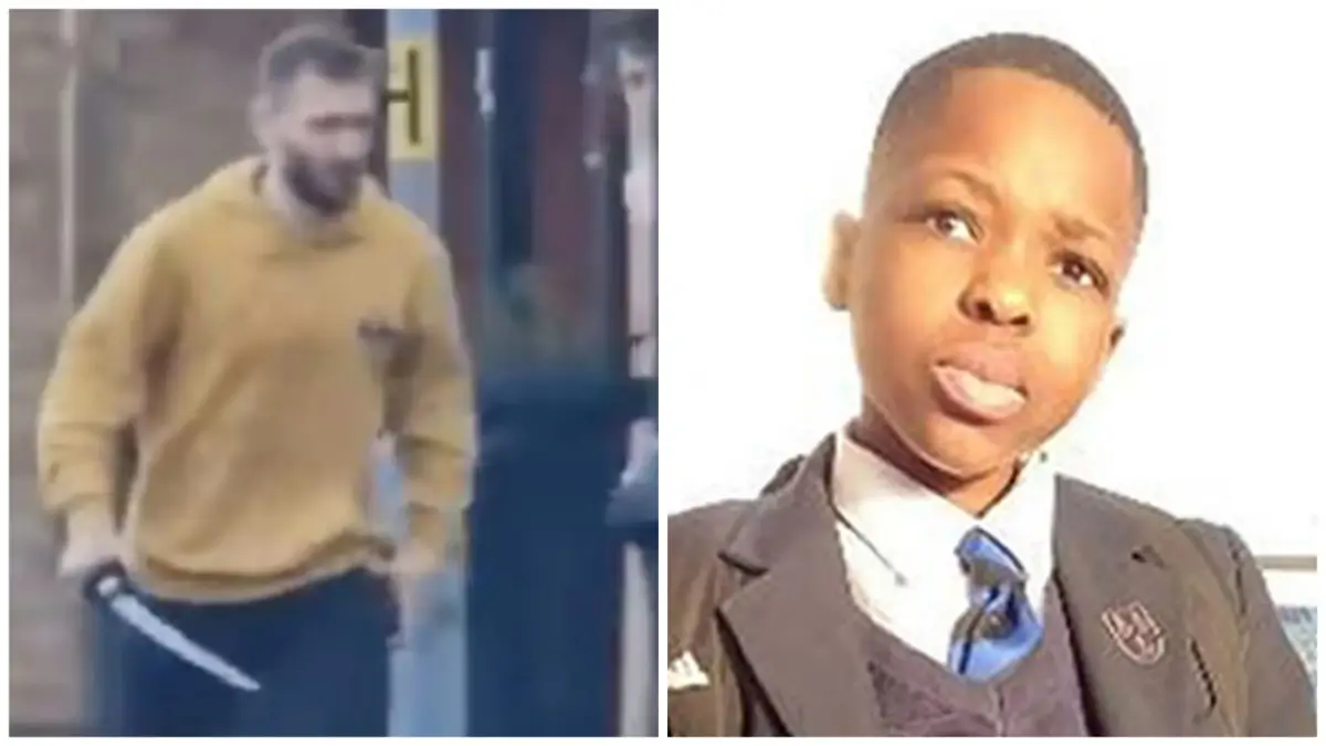 London white man carrying sword stabs and kills 14-year-old black student walking to school 