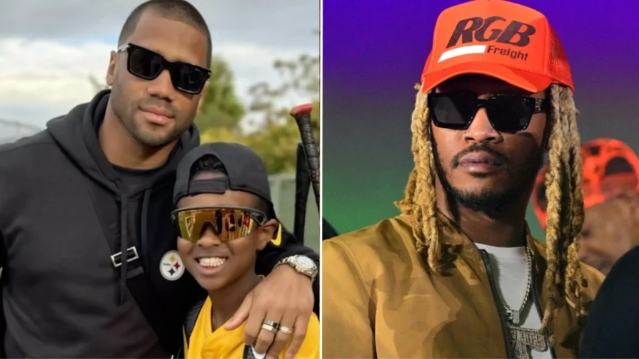 Future Roasted By Fans for Letting Russell Willson Outshine His Birthday Shoutout to Baby Future (Photo: @dangerusswilson / Instagram; Prince Williams /Wireimage )