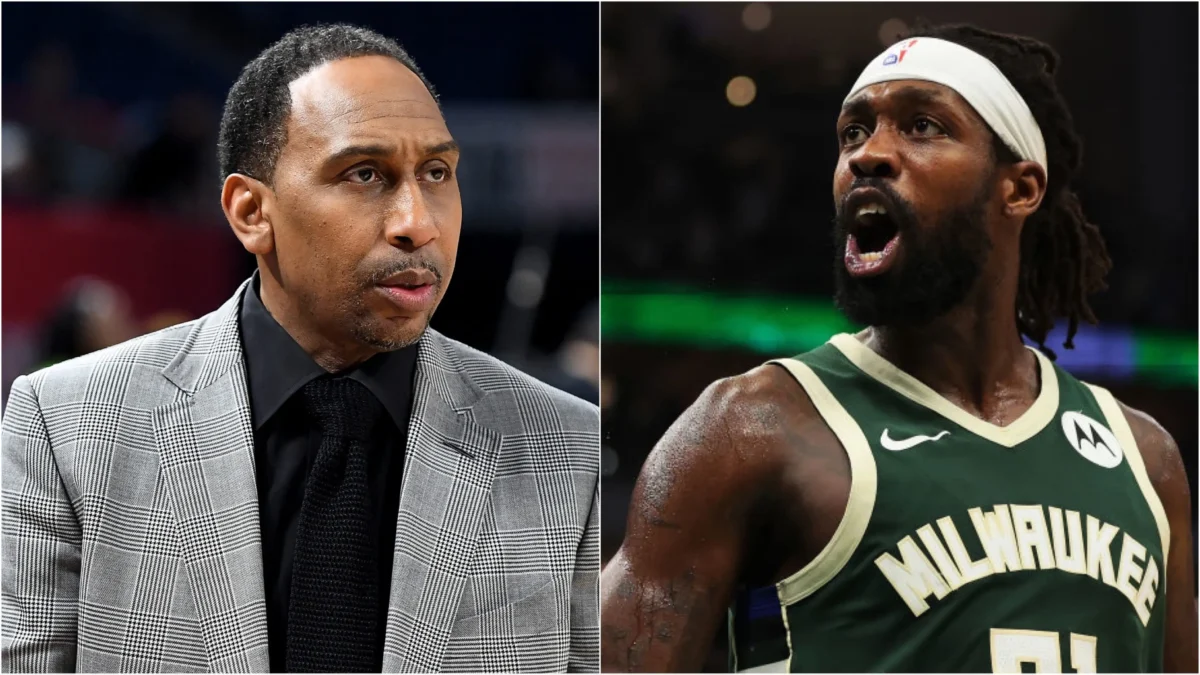 Stephen A. Smith Rips Patrick Beverley as ESPN Threatens to Ban Baller for Snubbing Female Reporter Because She Isn't a Fan of His Podcast( Photo: Stacy Revere/Getty Images ; Stacy Revere/Getty Images)