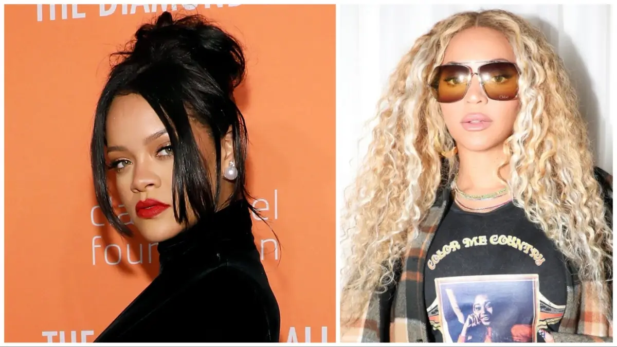 rihanna vs Beyoncé natural hair debate