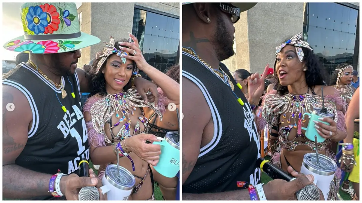 Kevin Hart's wife Eniko Hart during Carnival in Trinidad