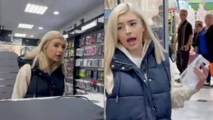 Woman Caught on Video Calling Worker Racial Slur, Threatening to Spit In His Face, Trashing Store – All Because She Couldn't Get a Refund
