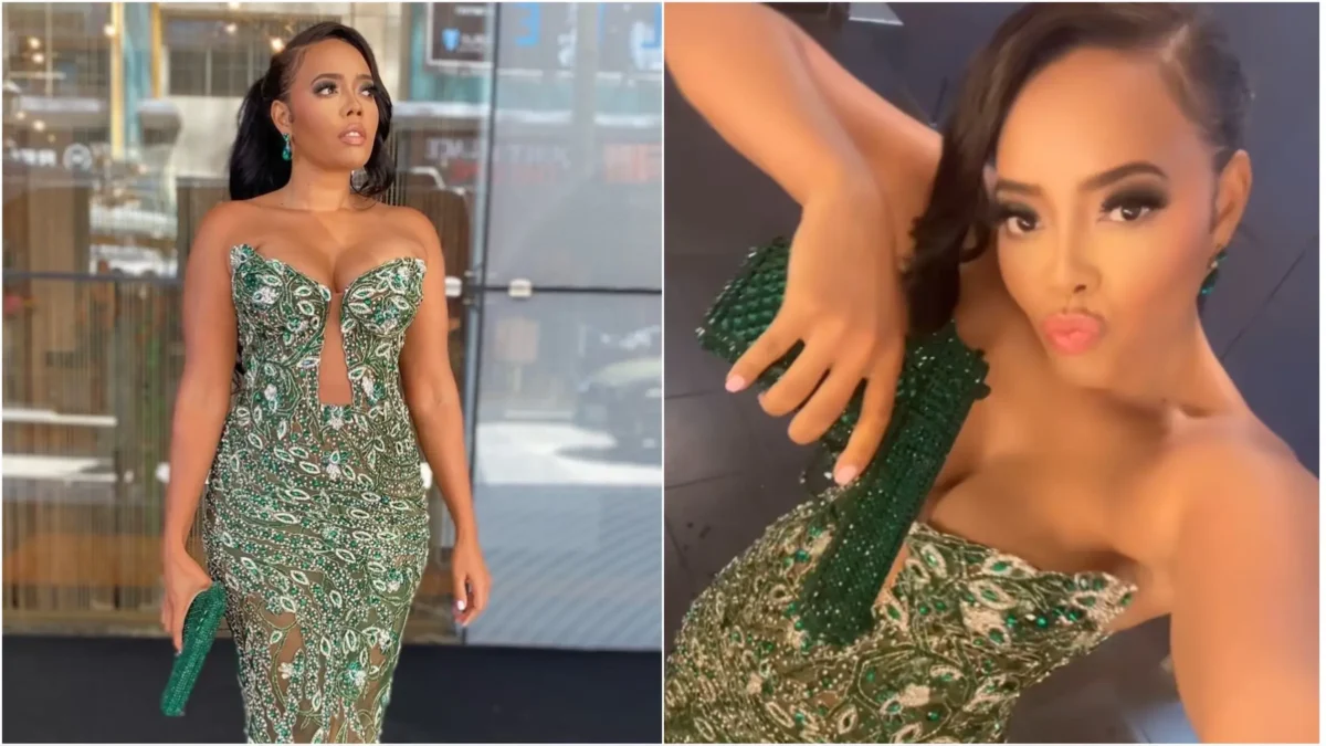 Angela Simmons Slammed for Toting 'Cringe' Bedazzled Gun on Red Carpet Following Death of Her Son's Dad by Gun Violence(Photos: @angelasimmons / Instagram)