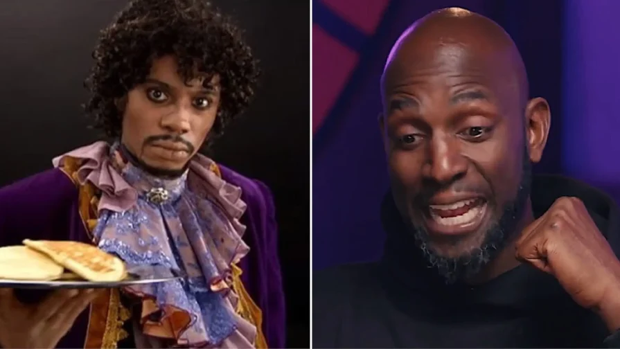 NBA Legend Kevin Garnett Confirms Dave Chappelle's Claims Prince Is a 'Goon' on the Basketball Court (Photos: Comedy Central / Screenshot ; @KevinGarnett5KG / X.com)