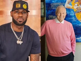 Lebron James pays tribute to Lakers Legend Jerry West