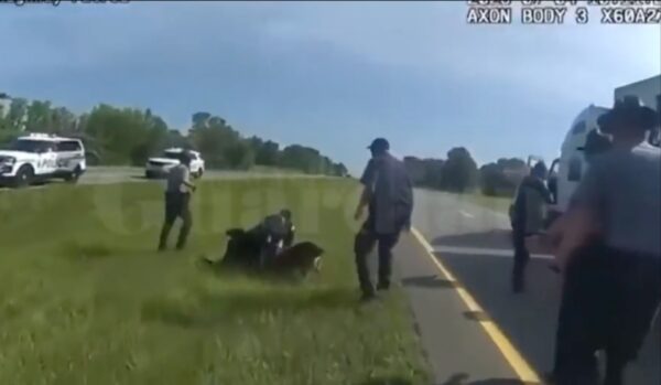 Ohio K-9 Cop Sics Canine on Black Truck Driver Complying with Troopers ...