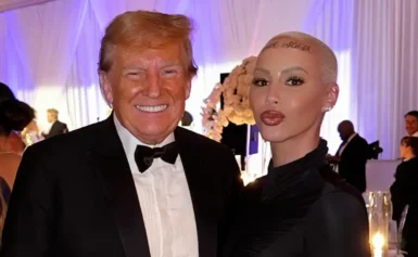 Fans reacted furiously after Amber Rose declared Trump the ultimate 'Alpha Male’ in a recent podcast interview. (Photo: @amberrose/Instagram)