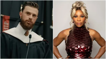 Fans unite to support Serena Williams after Harrison Butker fires off a fiery response to her 2024 ESPY Awards jab (Photo: Bendectine College/ YouTube; @serenawilliams / Instagram )
