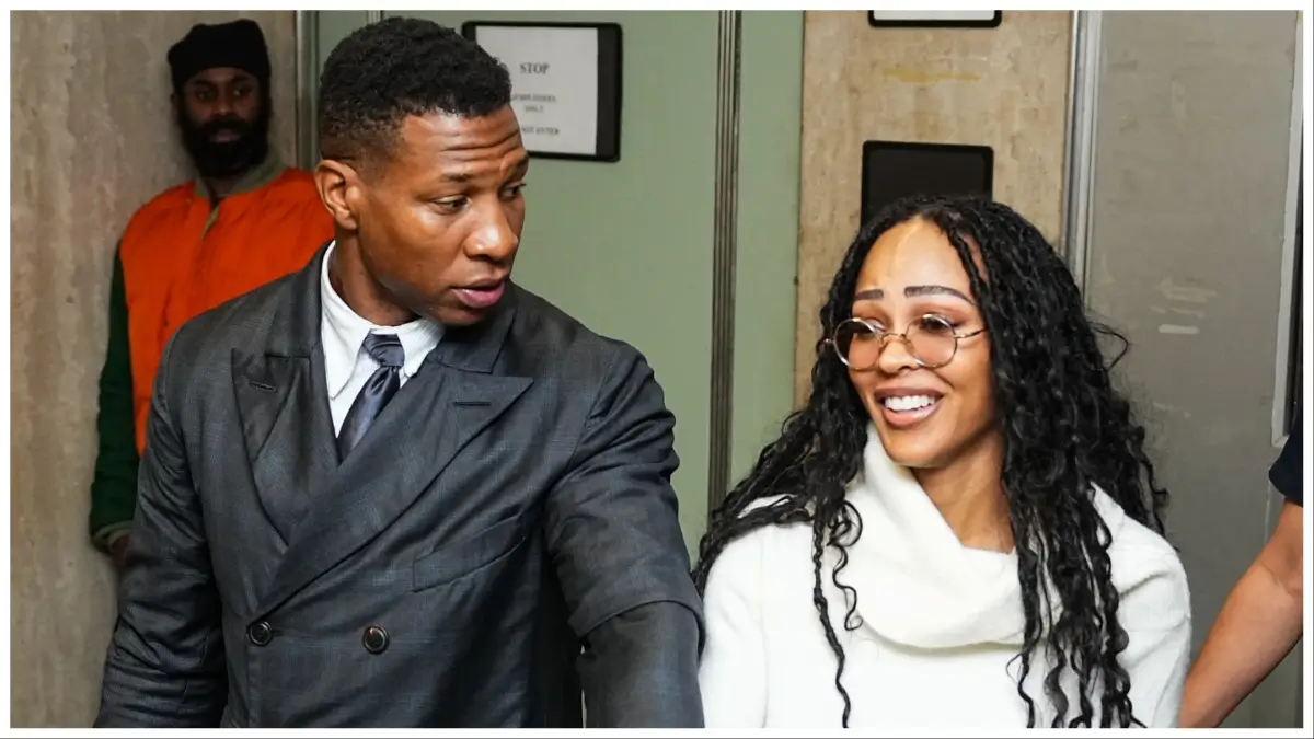 Friends are concerned as Meagan Good reportedly steps in to pay Jonathan Majors’ child support and other expenses since Marvel fired her