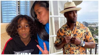 Apyrl Jones and Omarion's son Megga calls out mom for lying about her relationship with Taye Diggs on Live.
